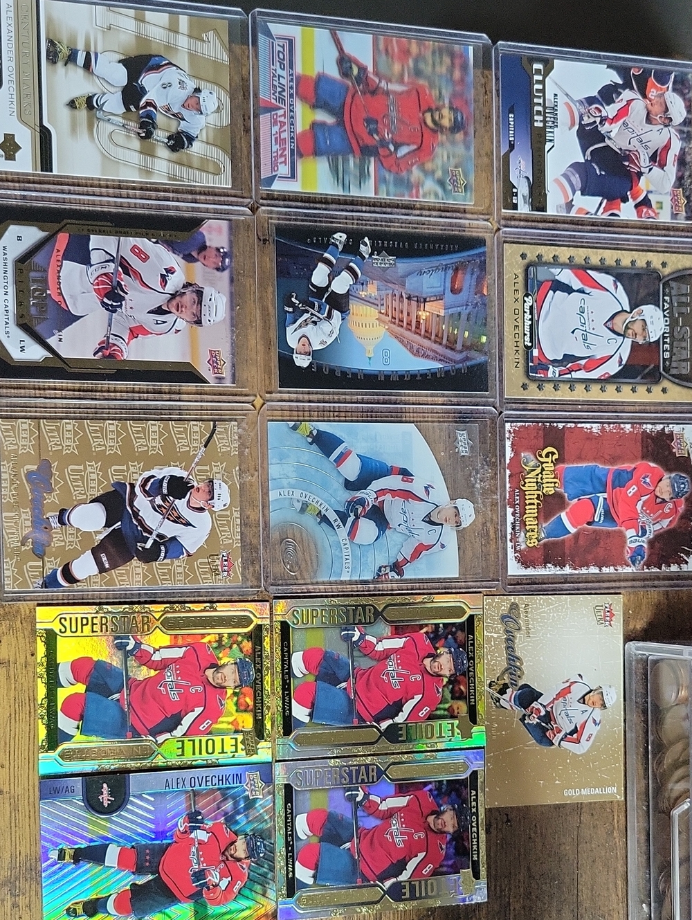 Alex Ovechkin Washington Capitals Hockey Card Collection - Red/White/Blue